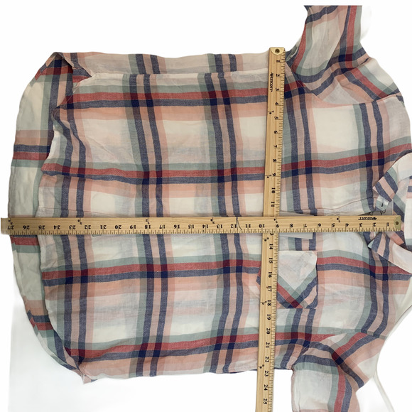 NWT Rails Charli Plaid Button Down Blouse Shirt L - Picture 8 of 12